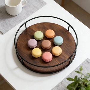 Plateau de service en bois d'acacia de qualité supérieure, plateau de présentation alimentaire durable pour la maison, la cuisine et les restaurants à prix avantageux - Product Image 1