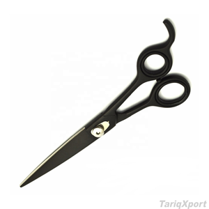 Tijeras Profesionales para Cabello, Acero Inoxidable, Hoja Afilada, Mango de Plástico Negro, para Diestros, Mango Largo - Product Image 6