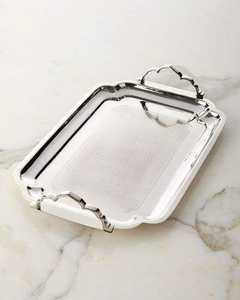 Bandeja de Metal Moderna Hecha a Mano con Soporte de Madera para Decoración de Mesa de Ramadán, Decoración Tradicional Árabe para el Hogar - Product Image 3