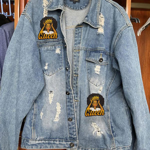 Parches Bordados Termoadhesivos de Alta Calidad con Diseño de Reina Negra, Listos para Enviar, para Coser en Ropa, Chaquetas y Jeans - Product Image 5