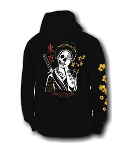 Sudadera con capucha gráfica de alta calidad Geisha Shame Bestseller, estilo streetwear, con estampado personalizado y bordado, diseñada para las principales marcas de moda a nivel mundial. - Product Image 1