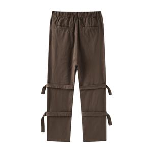 2025 Otoño Invierno nuevos pantalones Cargo de calle alta cómodos 100% algodón pantalones largos ligeros con bolsillos - Product Image 3