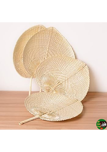 Handmade Vietnam Bamboo Fan Natural Palm Leaf Decorative Accessory for Home Decoration and Cooling - Product Image 2