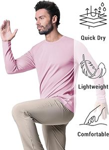 T-shirts de haute qualité décontractés UPF50+ à manches longues pour la randonnée, la course à pied, la pêche, t-shirt personnalisé pour hommes avec logo, t-shirt de pêche anti-UV personnalisé - Product Image 3