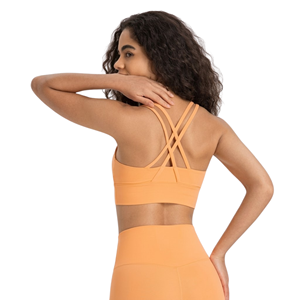 Soutien-gorge de sport personnalisé OEM ODM de haute qualité pour femmes grandes tailles 2026, en Spandex et Polyester lavé, idéal pour le Yoga, la Gym et le Fitness - Product Image 5