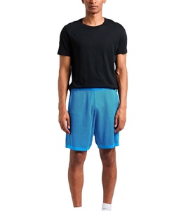 Pantalones cortos de malla personalizados de talla grande para gimnasio, ropa de verano para hombre, pantalones cortos informales transpirables de buena calidad para hombre, ropa de playa para correr, pantalones cortos de malla - Product Image 3