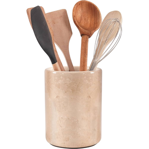 Soporte para Utensilios de Cocina de Mármol Blanco Ecológico para Encimera de Cocina con Logotipo Personalizado - Product Image 4
