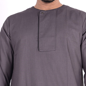 2026 Wholesale Jubbah Islamic Clothing Daffah <b>Thobe</b> for Muslim <b>Men</b> Saudi Arabic Muslim Abaya Dress Long Sleeve Abaya Dress - Product Image 5