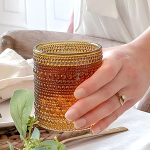 Verres à cocktail, à eau ou à jus rétro vintage en verre, cadeau <span class=keywords><strong>de</strong></span> luxe pour hôtesse ou <span class=keywords><strong>de</strong></span> déménagement, verre à vin gaufré - Product Image 6