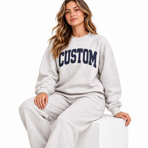 OEM Custom Logo High Quality Solid Embroidered Cotton Mock Neck <b>Sweatshirt</b> Pilates <b>Yoga</b> Women Oversized Mockneck <b>Sweatshirt</b> - Product Image 1