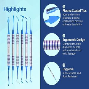 Espátula de Resina Compuesta Dental Azul, Herramientas Dentales, Instrumento Dental para Rellenos de Resina - Product Image 4