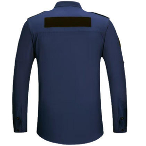Pantalon d'uniforme de sécurité unisexe bleu marine en polyester respirant avec poches pour adultes - Product Image 3