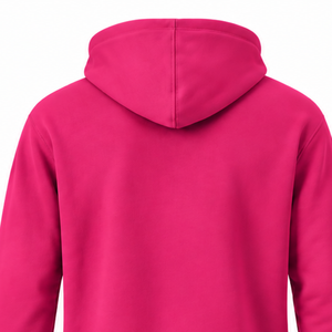 <b>Men's</b> Custom Fuchsia <b>Pink</b> Pullover Hoodie Fleece <b>Sweatshirt</b> Long Sleeve Regular Fit Drawstring Kangaroo Pocket Casual Streetwear - Product Image 4