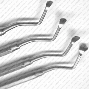 4 PCS Lucas Bone Curettes Fig No 85 86 87 88 Dental Surgical Bone Curettes Stainless Steel Oral Surgery Curettes Instruments CE - Product Image 4