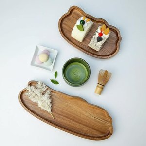 Artisan Handmade Wooden Serving <b>Platter</b> Rustic Dining Table Decor Natural Wooden Food <b>Platter</b> for Restaurant Buffet Catering - Product Image 2