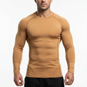 <b>Men</b> Lightweight Rashguard <b>Top</b> UV Protection Stretch Fitness <b>Swim</b> Shirt OEM Wholesale Apparel - Product Image 1