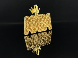 Pendentif Breloque Hip Hop Diamant Million Dollar Ice Legacy en Argent Tibétain et Acier Inoxydable Plaqué Argent, Bijou Unisexe Tendance, Cadeau - Product Image 3