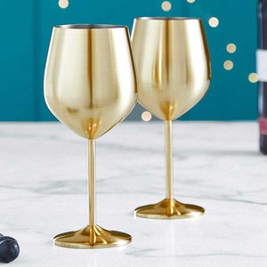 Premium Handmade Brass Wine Glass Set Gold <b>Goblets</b> Elegant Drinkware for Wedding Party Barware Home Decor Gift - Product Image 3