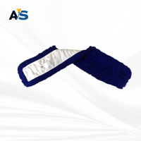 A&S Serpillère à poussière bleue durable 5x40 avec fil de coton, auto-essoreuse, manche en aluminium, réutilisable pour le nettoyage de plusieurs sols