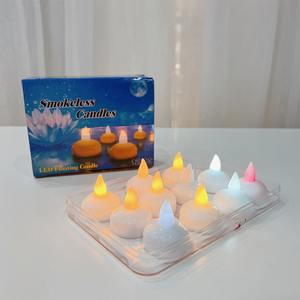 TOOWIN Led Floating Candle <b>Lights</b>, Waterproof Electronic Candles That <b>Light</b> Up When Wet, Suitable For Restaurant Decoration - Product Image 3