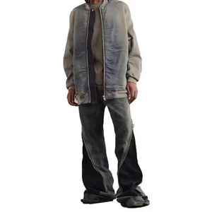 everyday casual mens denim <b>trousers</b> comfortable fit durable material casual fashion mens denim pants classic look daily - Product Image 2