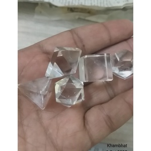 <b>Crystal</b> Carved Natural Quartz Agate Sacred Geometry Symbols <b>Set</b> Meditation Reiki Rocks Minerals Platonic Solids Healing Gemstone - Product Image 4