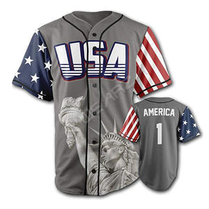 Camiseta de Béisbol Antibacteriana Personalizada, Transpirable, de Alta Calidad, 100% Poliéster, Camisetas Deportivas Sublimadas Baratas para Hombre, Softbol - Product Image 4