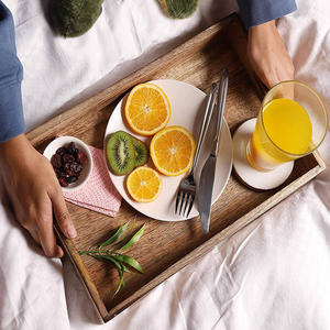 Exquisita Bandeja Decorativa de Madera Rústica Brownwood con Asa, Encanto Natural, Detalles Finos Hechos a Mano, Forma Rectangular - Product Image 6