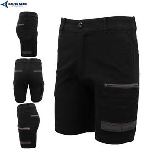 Pantalones Cortos Cargo Tácticos de Lona Sólidos para Hombre, de Cintura Alta con Cordón, de Secado Rápido, para Trabajo al Aire Libre, Ajuste Holgado - Product Image 3