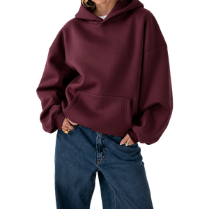 Sudadera con Capucha SA Apparels, Personalizable con Logotipo, Invierno, Color Sólido, Forrada, Cuello en V, Transpirable, Disponible, Suave, Corte Holgado, para Exteriores, Talla Grande - Product Image 3