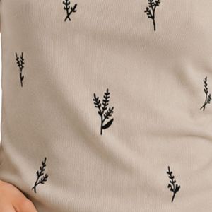 Débardeur côtelé personnalisé beige et noir pour femme, sans manches, brodé, décontracté, coupe ajustée, en coton extensible, vêtement d'été sur mesure - Product Image 5