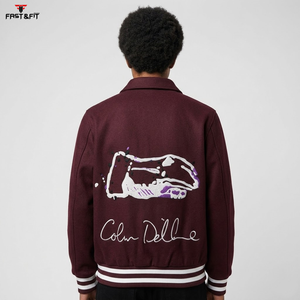 Top Trending High Quality Embroidered Winter Long Sleeves Winter Wear <b>Smart</b> and Stylish College Baseball <b>jacket</b> <b>for</b> <b>men</b> - Product Image 6