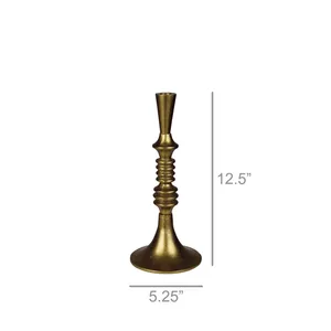 Luxury Handmade Iron <b>Candle</b> Holder Manufacturer with Custom Design and Private Label ServicesTapered Brass Candlestick Holder - Product Image 1