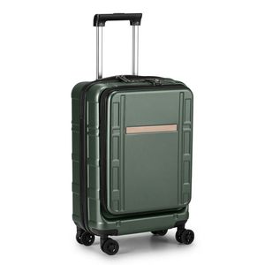 20 Inch Carry-On Luggage ABS+PC Double Spinner Wheels with TSA Lock Airline Approved Front Compartment 22 X 14 X 9 Dimensions - Product Image 1