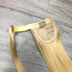 100% Extensions de cheveux vierges vietnamiens Queue de poney blonde et brune Cheveux de qualité supérieure - Product Image 5