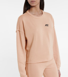 Sweat-shirt court surdimensionné à col rond en molleton bouclette à ourlet brut pour femme – Collection personnalisée - Product Image 1