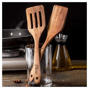 Wooden Natural 6-Piece Gold Plated <b>Mirror</b> Polish Eco-Friendly Dishwasher Safe Spoon Set High Quality - Product Image 2