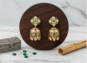 Boucles d'oreilles exclusives pour les grandes cérémonies de mariage et bijoux pour événements culturels traditionnels, pour les spectacles de danse nuptiale, à prix de gros - Product Image 3