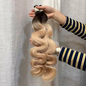 Cheveux humains vierges vietnamiens noirs naturels <span class=keywords><strong>de</strong></span> grade 16A pour tressage, qualité professionnelle, cuticules alignées, texture bouclée/corps (Body Wave) - Product Image 4