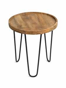 Minimalist Modern Brown Textured Durable Wooden Plant Stand 8x15inch (dxh) Size Eco-friendly - Product Image 6
