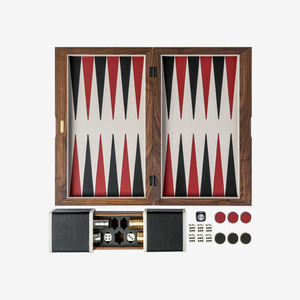 Handcrafted Wooden Backgammon Board Game <b>Set</b> With Leather Accents Dice And Playing Pieces Premium Strategy <b>Set</b> For Family Fun - Product Image 6