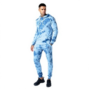 2026 New Fashion Streetwear OEM Men's Fitted Sweat suit Pullover Hoodie Jogger Tracksuit Wholesale Jogging <b>Set</b> - Product Image 1