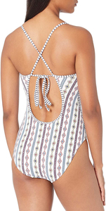 Maillot de bain une pièce personnalisé avec logo, 100 % polyester, imperméable, pour femme adulte, grande taille, impression par sublimation, vente en gros - Product Image 6