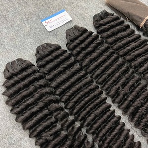 ผมต่อแบบดับเบิ้ลดรอว์น วีฟท์ ฮอตสตีม ดีฟเวฟ  ทำจากผมแท้ สีดำธรรมชาติ ผมเวียดนาม คุณภาพสูง - Product Image 2