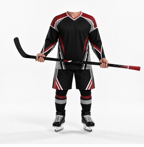 Uniformes de Hockey sobre Hielo al por Mayor, Jersey y Pantalones de Hockey sobre Hielo 100% Poliéster para Equipos Deportivos - Product Image 4