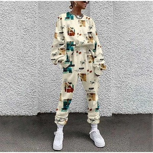 Winter Fashion <b>Tie</b> <b>Dye</b> Women's Tracksuit Drawstring Long Sleeve 2 Piece <b>Set</b> High Waist Running Suit 2021 Casual <b>Sets</b> Sweat Suit - Product Image 3