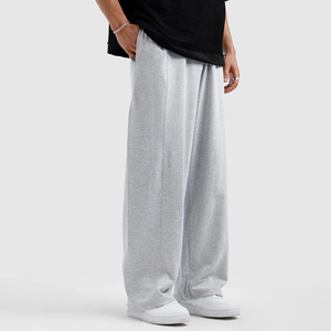 Pantalones Deportivos Personalizados de Alta Calidad, Cintura Alta, Color Sólido, Unisex, Servicios OEM, Ropa Urbana, Corte Holgado, Pantalones Baggy para Hombre - Product Image 4