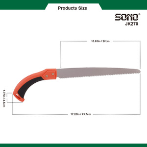 SONO JK270 Garden Agriculture High Carbon Steel Straight Pruning Hand <b>Saw</b> Fixed Blade 270mm 20 TPI Plastic Handle - Product Image 4