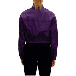 Custom Women Cropped Pullover Purple Windbreaker <b>Jacket</b> <b>Lightweight</b> Quarter Zip Front Flap Pocket Running Outdoor <b>jacket</b> for men - Product Image 2