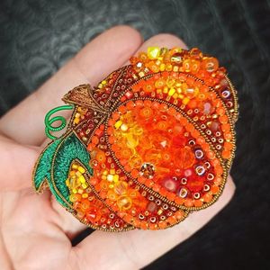 Artisan Embroidery Beaded Brooch Handcrafted Designer Fashion <b>Accessory</b> for Women <b>Wedding</b> Party and Everyday Wear - Product Image 3